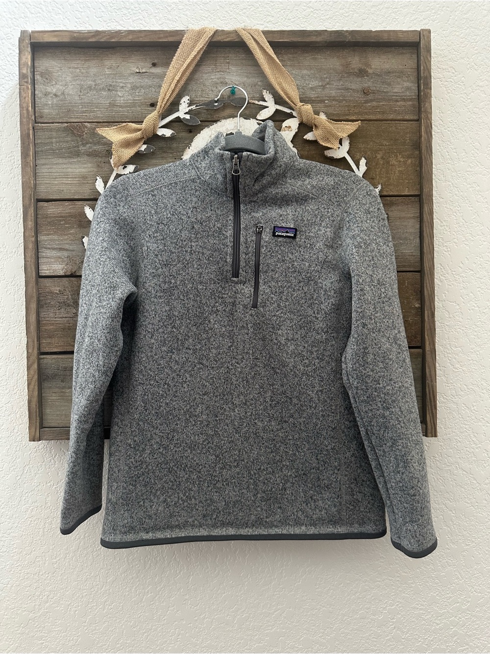 Patagonia Gray Half-Zip Better Sweater Fleece Sweater Kids XL